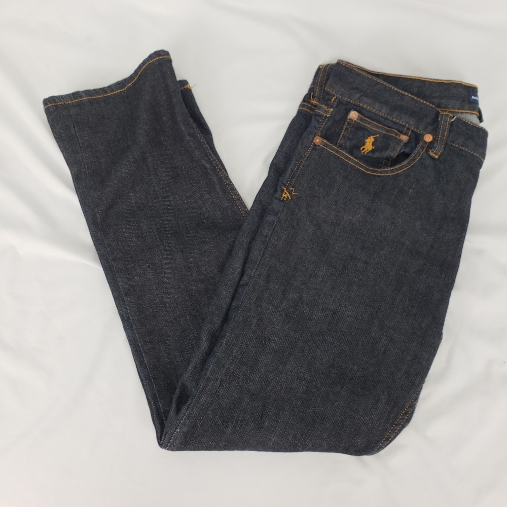 Ralph Lauren Sport Denim Black Jeans Women's Pony